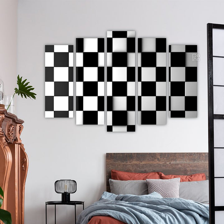 Black and white cubes
