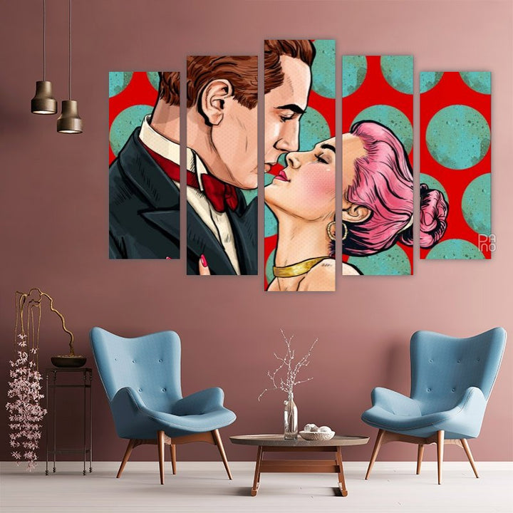 Pop Art Liebespaar