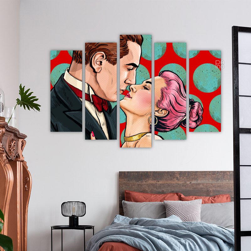 Pop Art Liebespaar