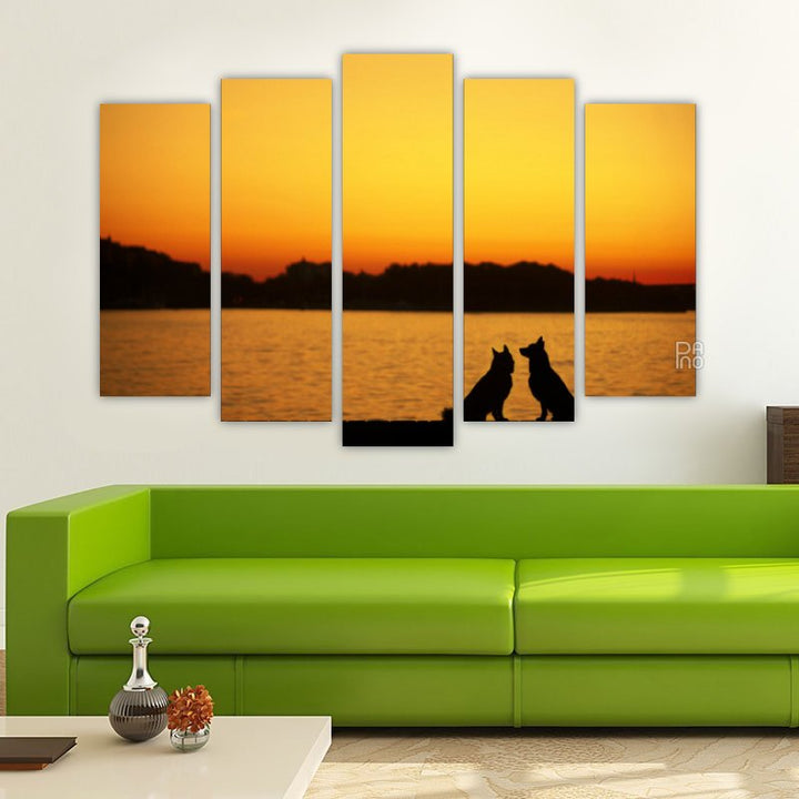 Dogs at Sunset