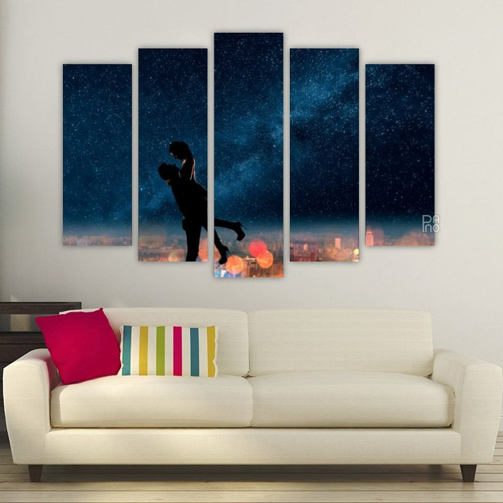 Silhouette eines Paares
