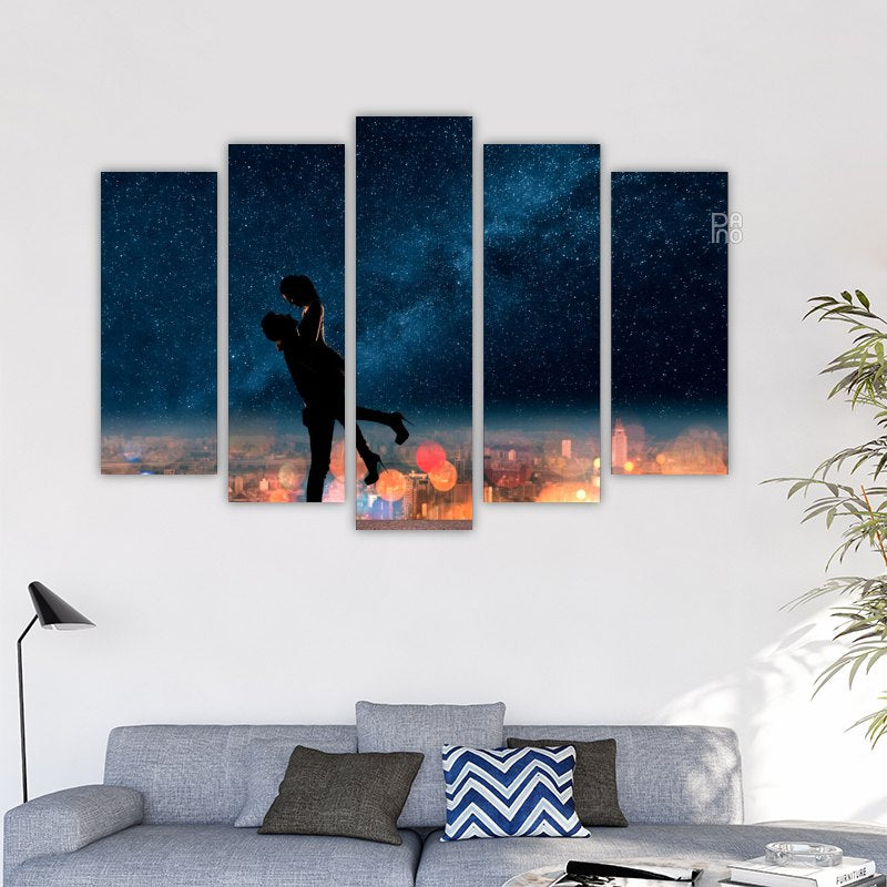 Silhouette eines Paares