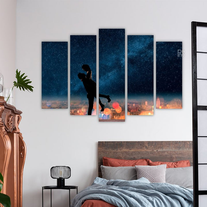 Silhouette eines Paares