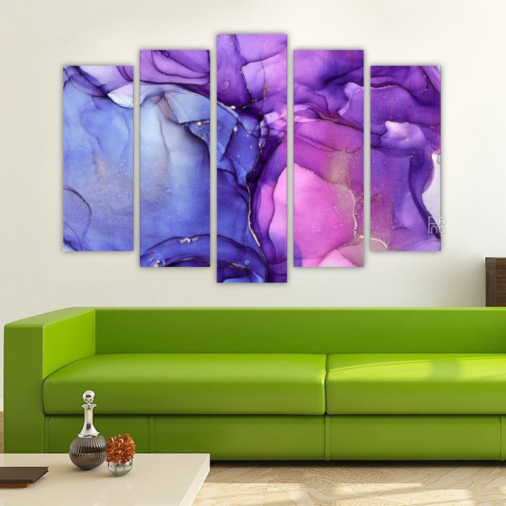 Abstract Technique in Purple