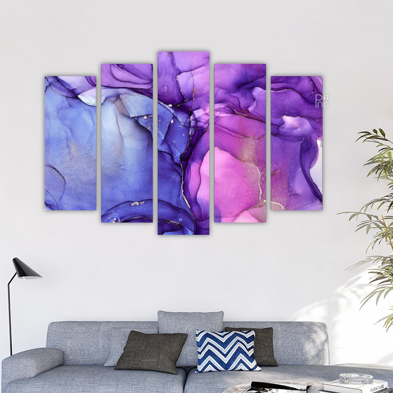Abstract Technique in Purple