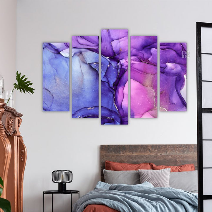 Abstract Technique in Purple