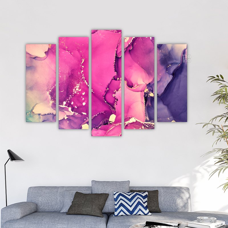 Marble Effect in Pink