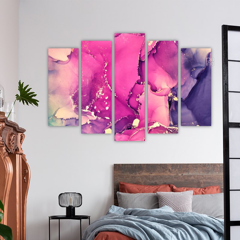 Marble Effect in Pink