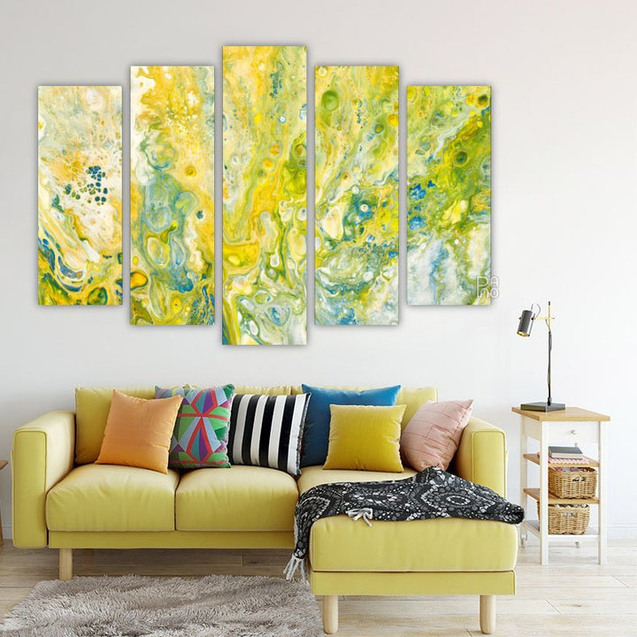 Marble Abstraction in Yellow