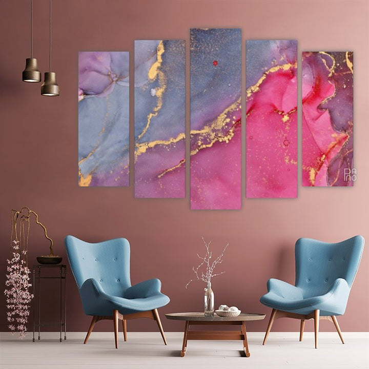 Abstract Texture with Golden Elements