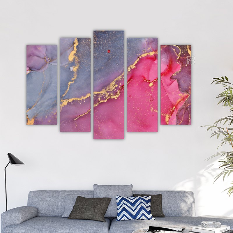 Abstract Texture with Golden Elements