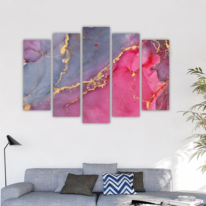 Abstract Texture with Golden Elements