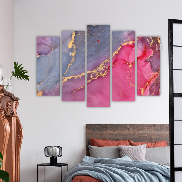 Abstract Texture with Golden Elements