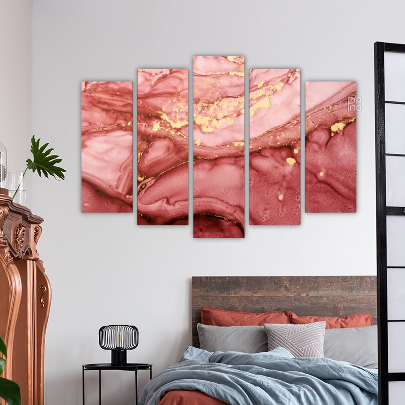 Abstrakte Welle in Pink