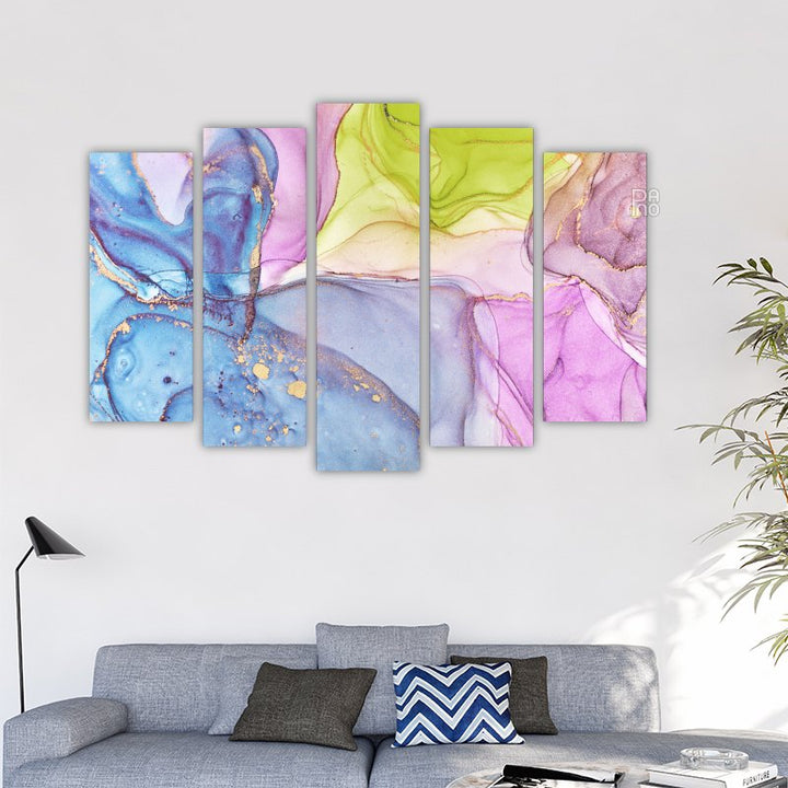 Abstracție multicoloră de marmură