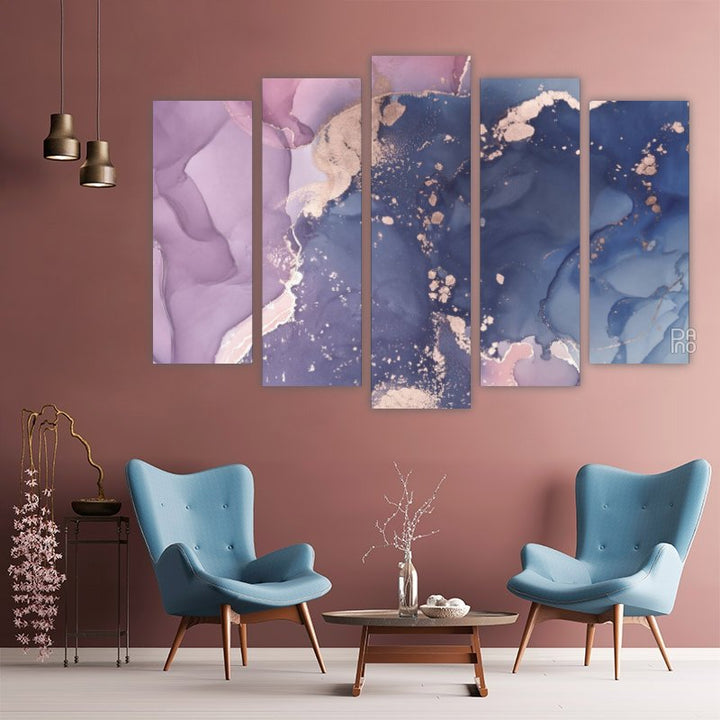 Marble Abstraction in Purple