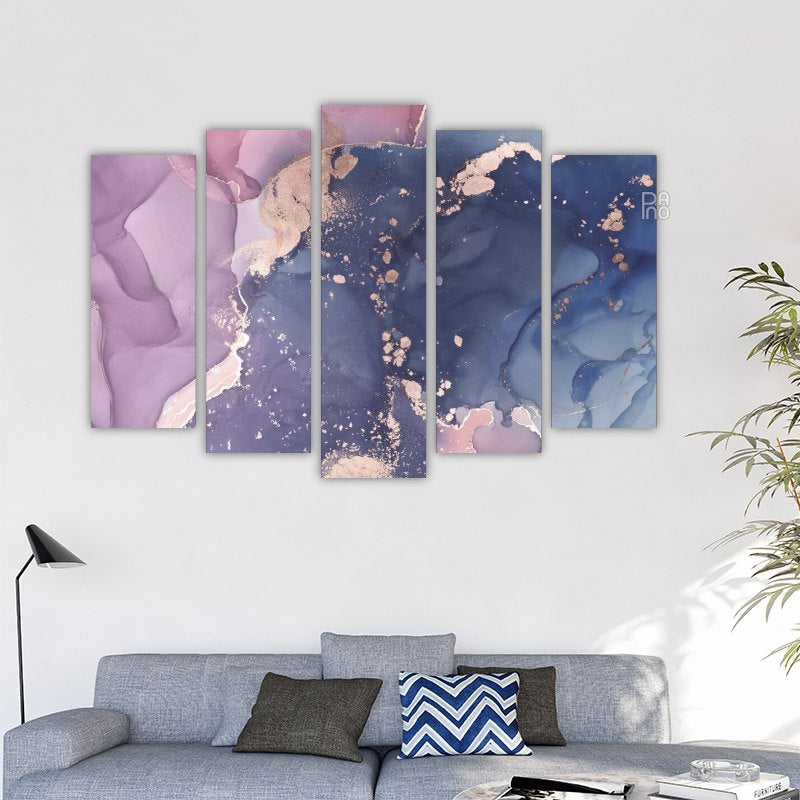 Marble Abstraction in Purple