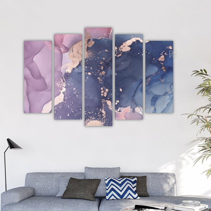 Marble Abstraction in Purple