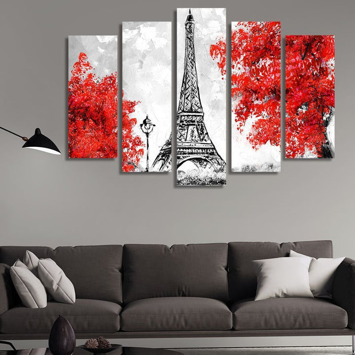 Eiffel Tower oil reproduction