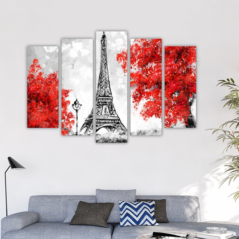 Eiffel Tower oil reproduction