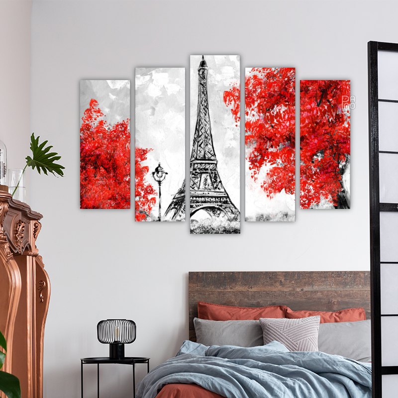 Eiffel Tower oil reproduction