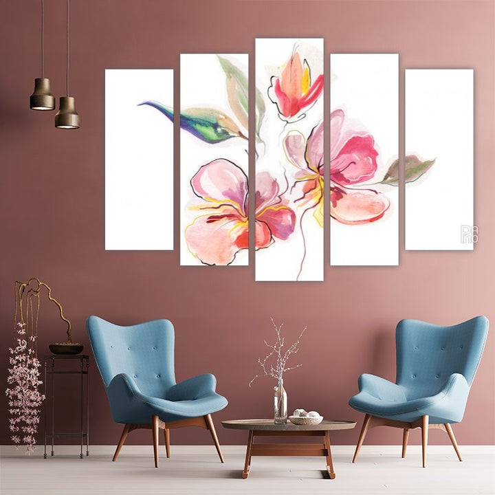 Floral watercolor illustration