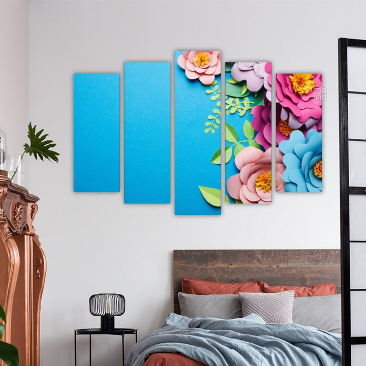 Abstract paper flowers
