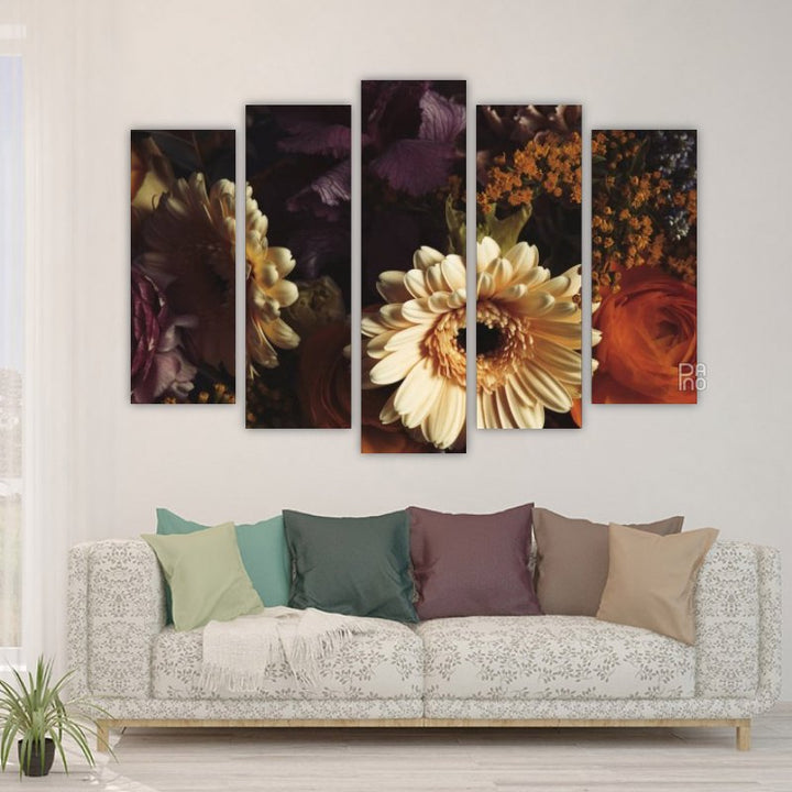 Beautiful bouquet of various flowers