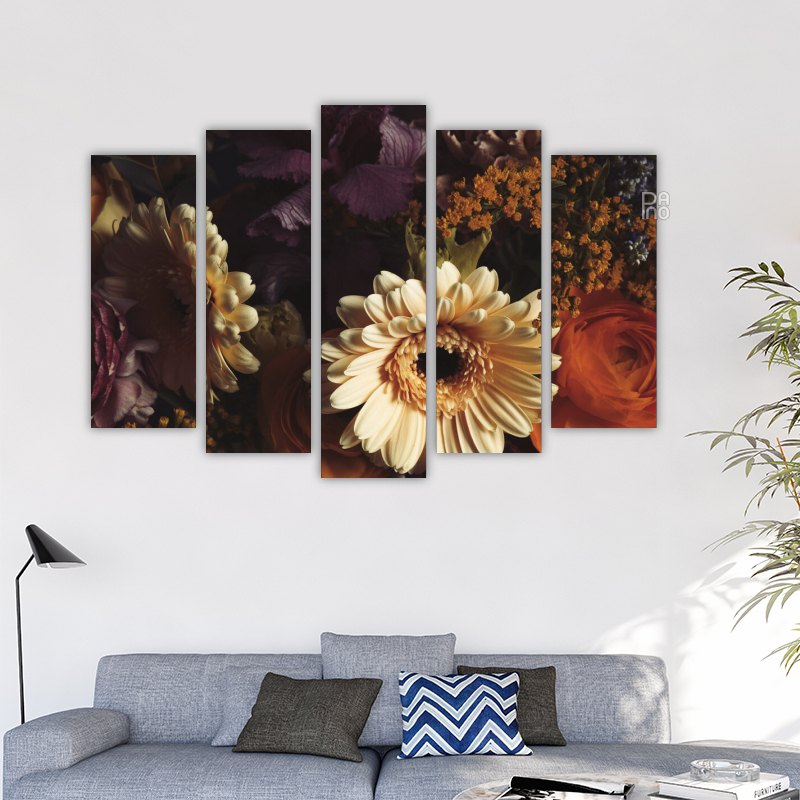 Beautiful bouquet of various flowers
