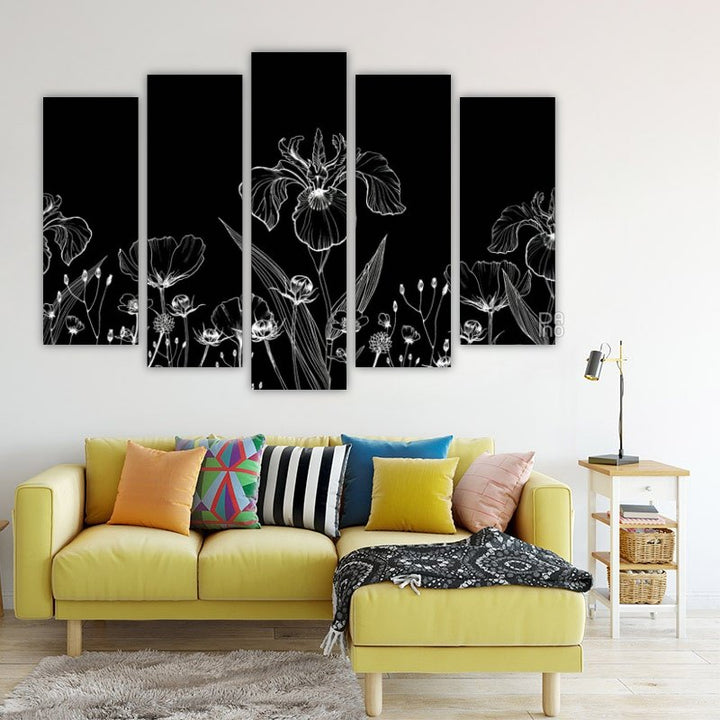 Abstract poppies