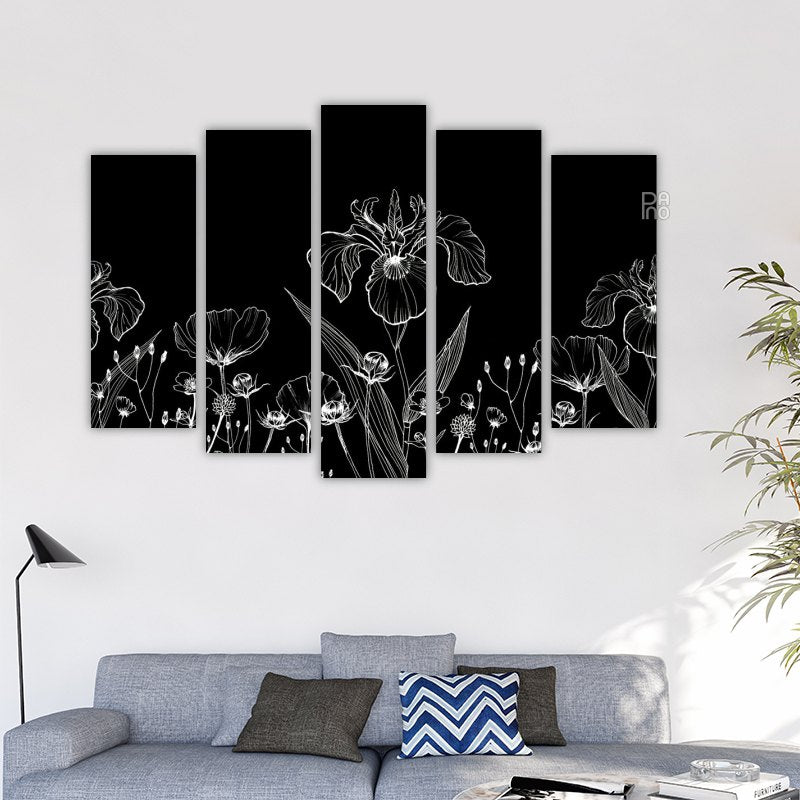 Abstract poppies
