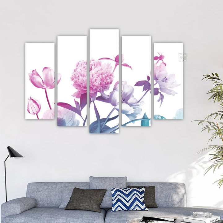 Vintage blooming flowers