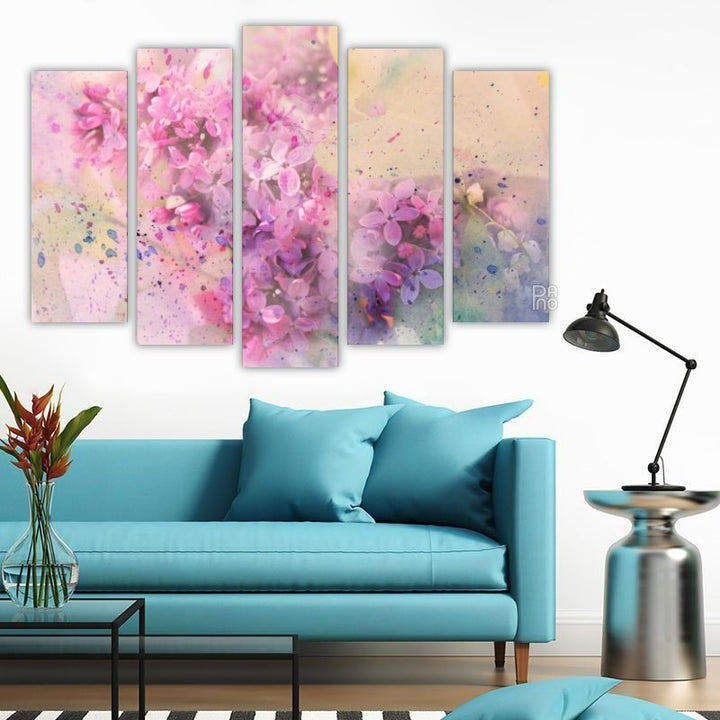 Branch of lilac flowers