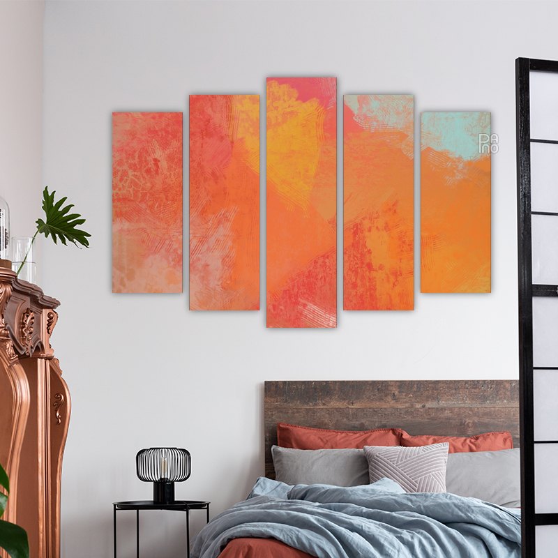 Abstract painting on canvas
