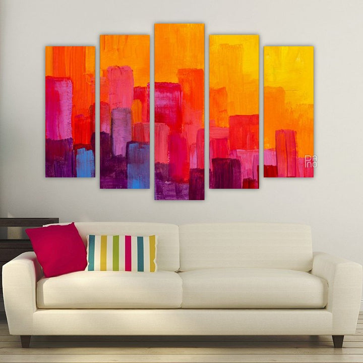 Colorful oil painting