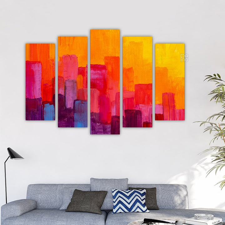 Colorful oil painting