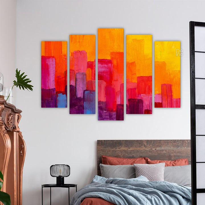 Colorful oil painting