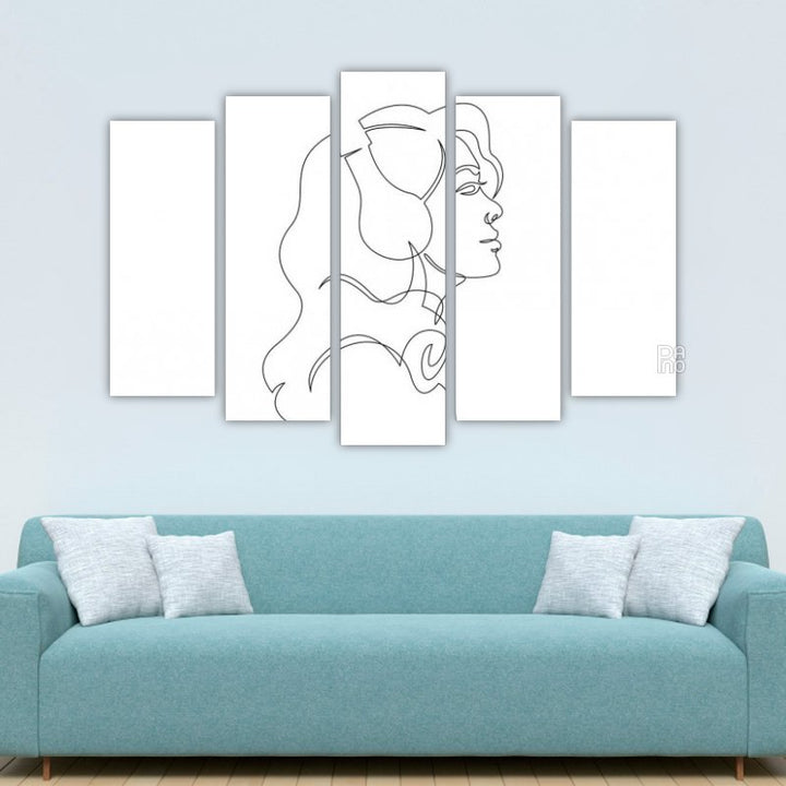 Abstract portrait of a woman