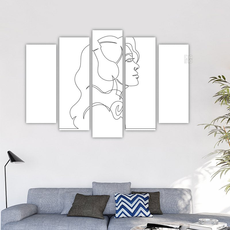 Abstract portrait of a woman