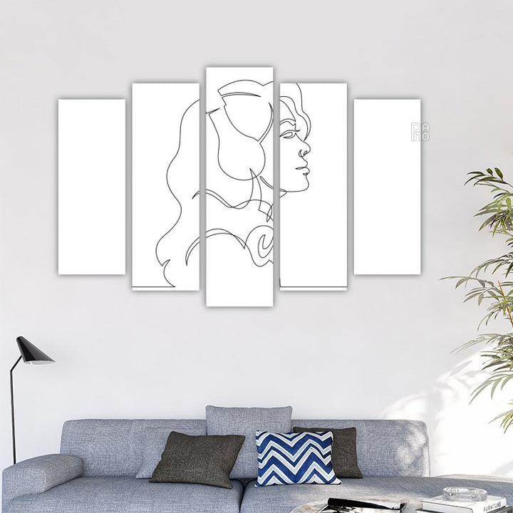 Abstract portrait of a woman