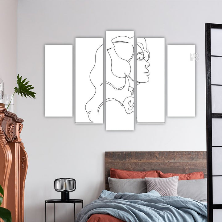 Abstract portrait of a woman