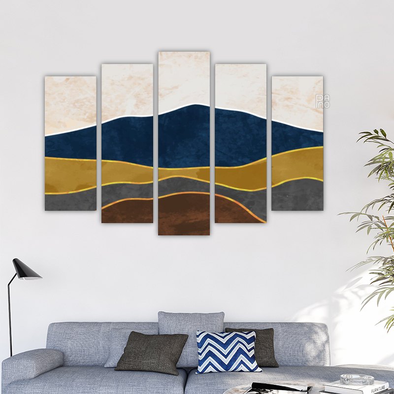 Abstract mountain landscape