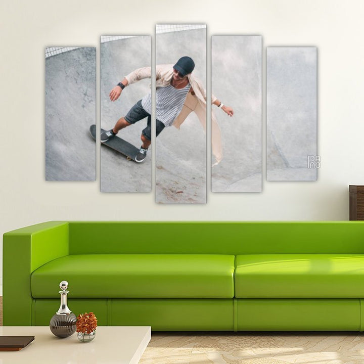 Skateboarder on Ramp