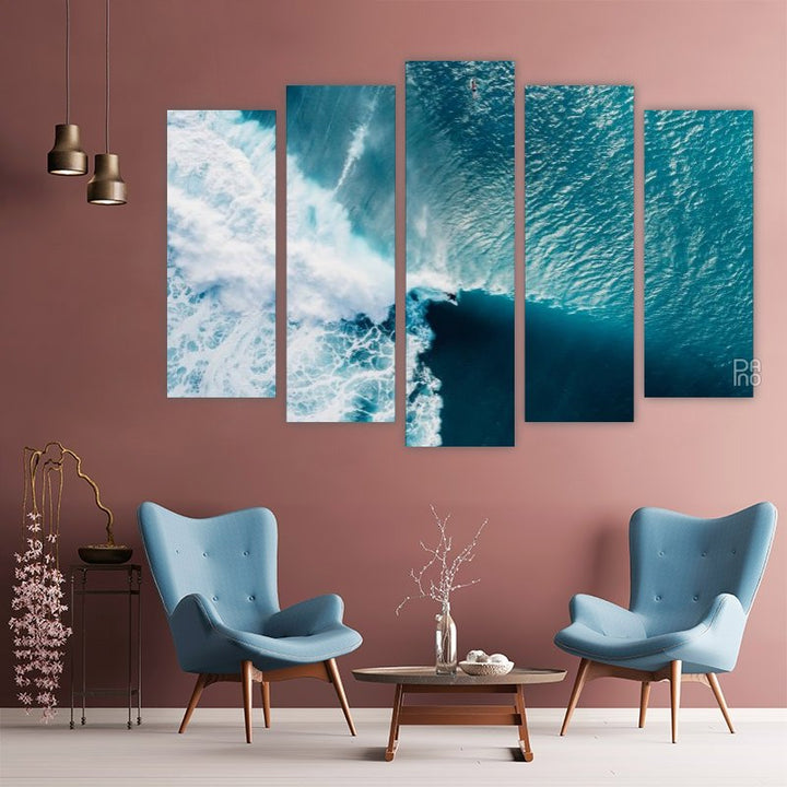Ocean and Surfers