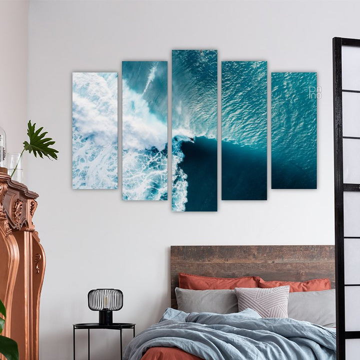 Ocean and Surfers