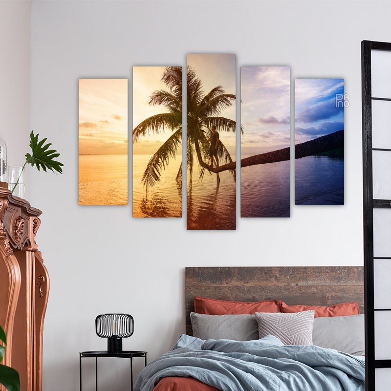 Sunset with Palm Trees