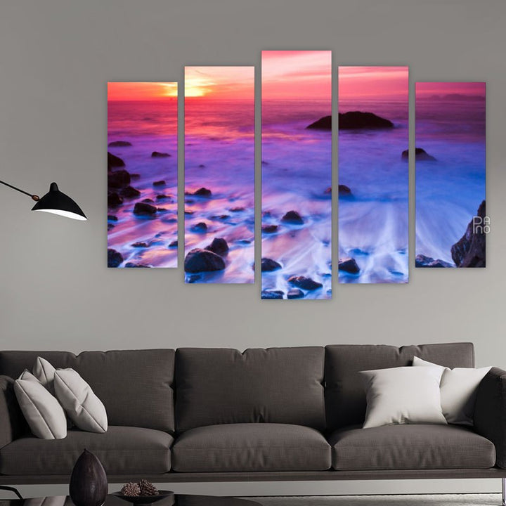 Magical sunset over the ocean