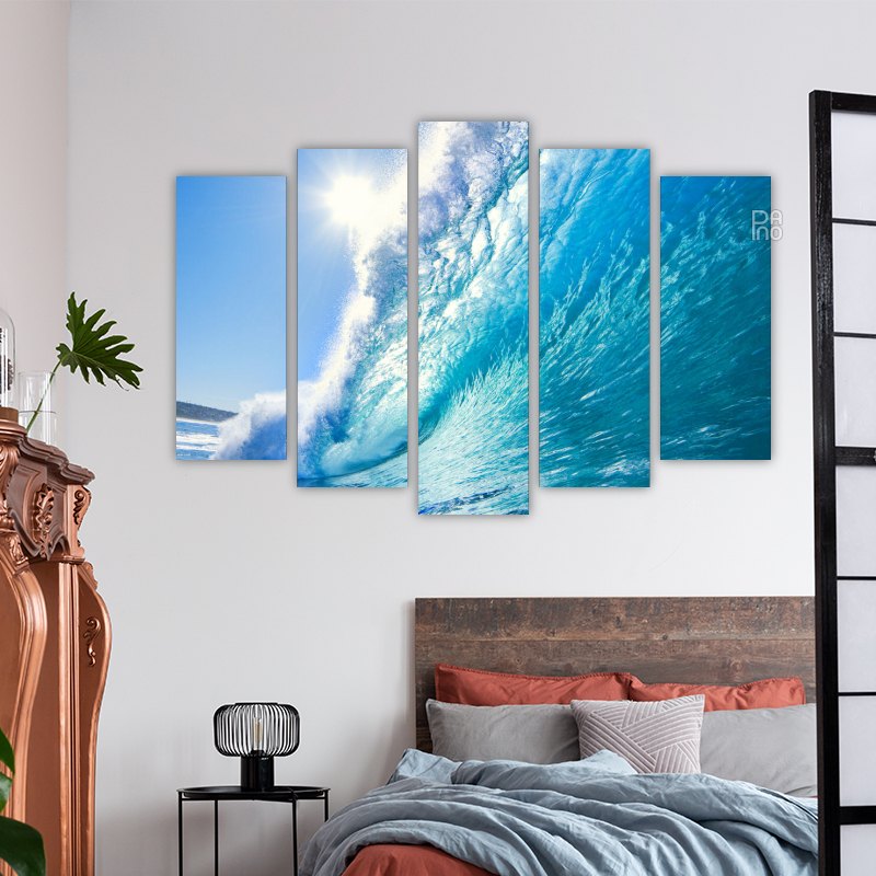 Turquoise ocean wave