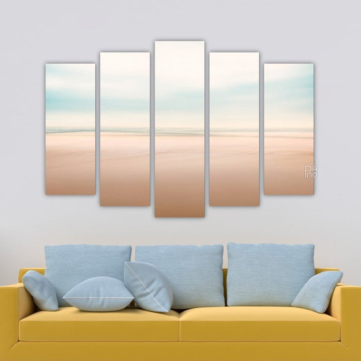 Minimalist abstract seascape