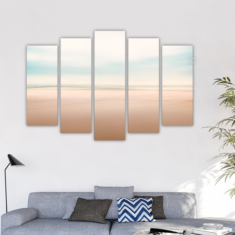 Minimalist abstract seascape